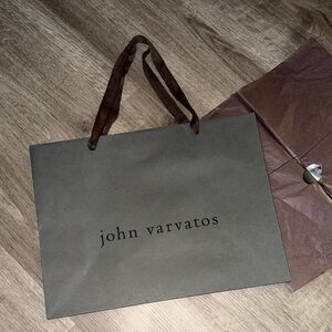John Varatos reusable shopping bag